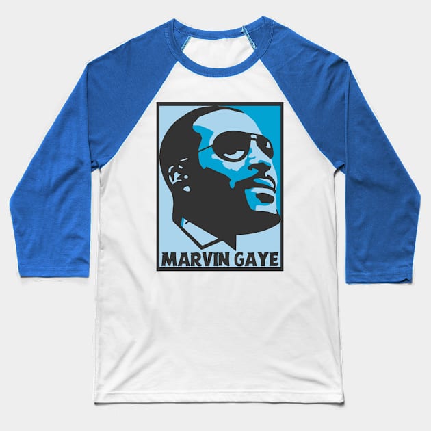 Marvin Gaye Baseball T-Shirt by ManulaCo